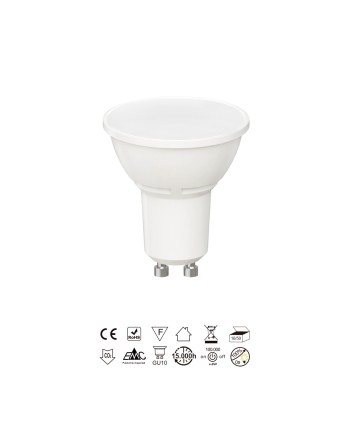 BOMBILLA LED GU10 6W 110º SMD FROSTED COVER 4000K